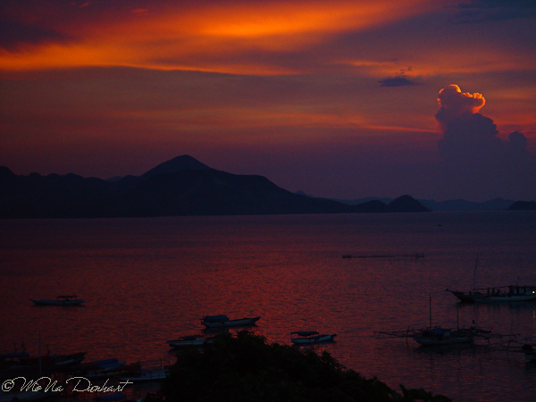 Sunset over Komodo NP